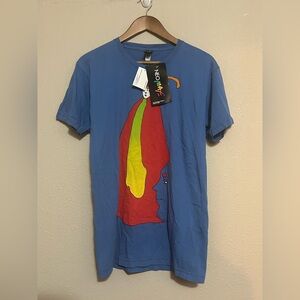 Peter Max x Neo Max Prince of Blue Power Washed T-Shirt Size Small NwT USA Made